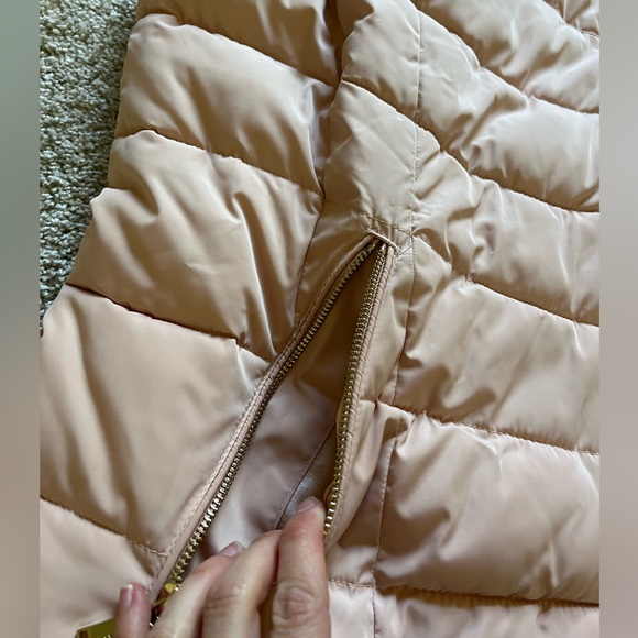 Calvin Klein Women’s Puffer Vest Light Pink Blush Size 2XL Gold - Picture 7 of 11